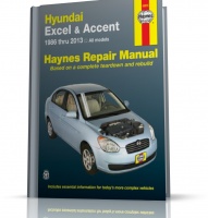 Instrukcja naprawy wydawnictwa Haynes - HYUNDAI EXCEL I ACCENT (1986-2013)