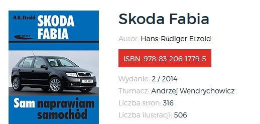 SAM NAPRAWIAM SAMOCHÓD SKODA FABIA I MOTOBOOK